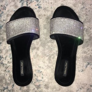 Victoria Secret Velvet Slides